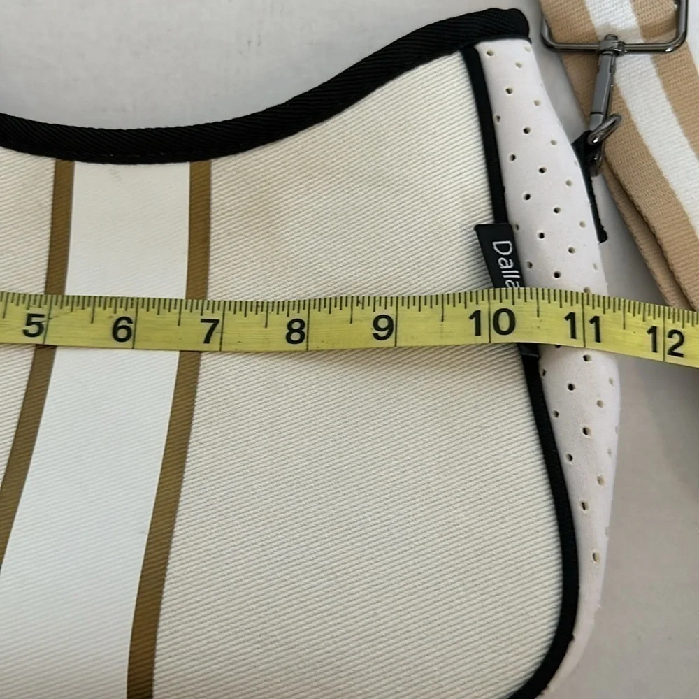 Dallas Hill Designs Crossbody Neoprene Purse with metal chain and pouch